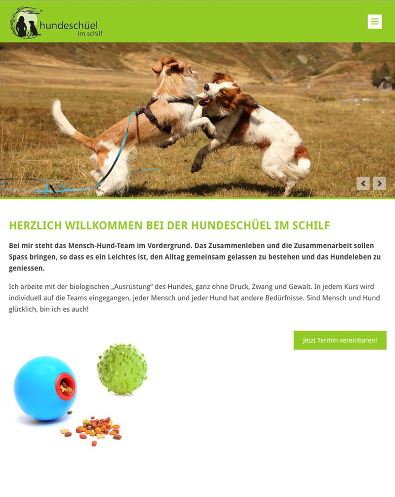 Website Hundeschule im Schilf Website Hundeschule im Schilf