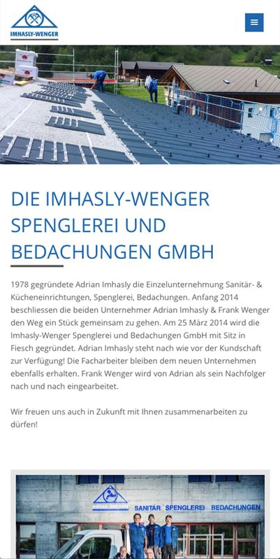 Webdesign und Website Erstellung Imhasly Wenger I Goms
